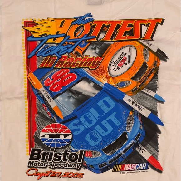 Vintage NASCAR Sharpie 500 2005 Vintage T-shirt New! - Picture 4 of 6